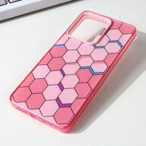 Ovitek Honeycomb Color type 2 za Xiaomi Redmi Note 12 Pro, Teracell, roza