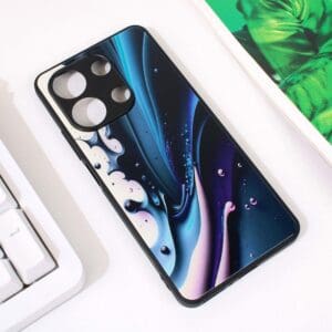 Ovitek Abstract za Xiaomi Redmi Note 13 4G, Teracell, temno modra