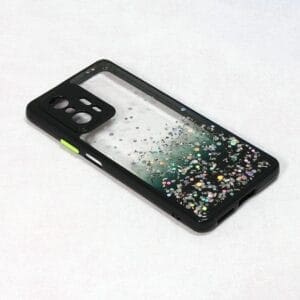 Ovitek Frame Glitter za Xiaomi 11T, 11T Pro, Teracell, črna