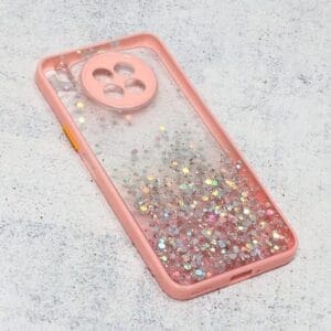 Ovitek Frame Glitter za Honor 50 Lite/Nova 8i, Teracell, roza