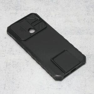 Ovitek Crashproof Back in naklonom za Xiaomi Redmi 10C, Teracell, črna