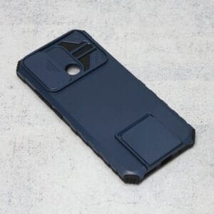 Ovitek Crashproof Back in naklonom za Xiaomi Redmi 10C, Teracell, temno modra