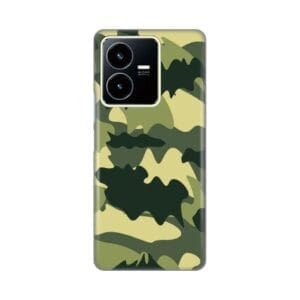 Ovitek Print Skin za Vivo Y22s, Y35 My Print Cover Army, zelena in črna