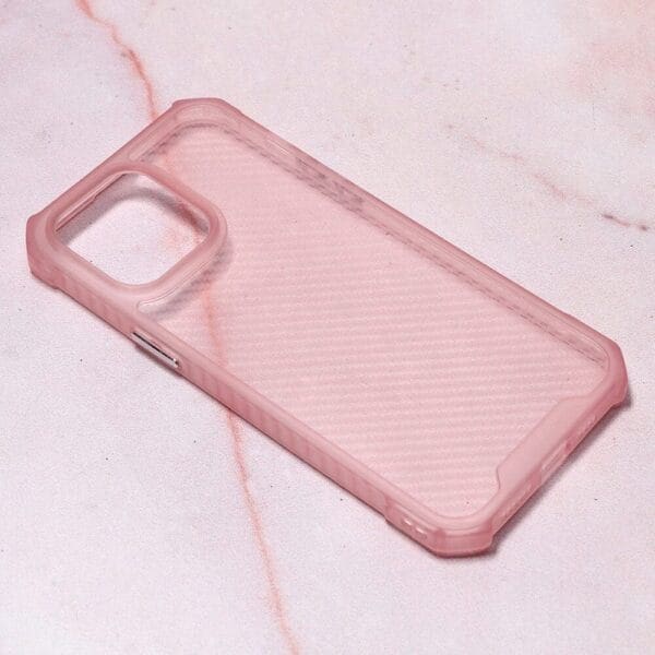 Ovitek Carbon Crystal za Apple iPhone 14 Pro Max 6.7, Teracell, pink