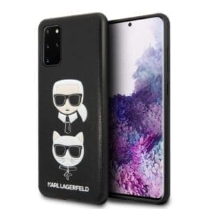 Ovitek Glasses Cat Leather za Samsung Galaxy S20 G980F, Karl Lagerfeld, črna