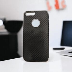 Ovitek Carbon electric za Apple iPhone 8 plus, iPhone 7 plus, Teracell, črna