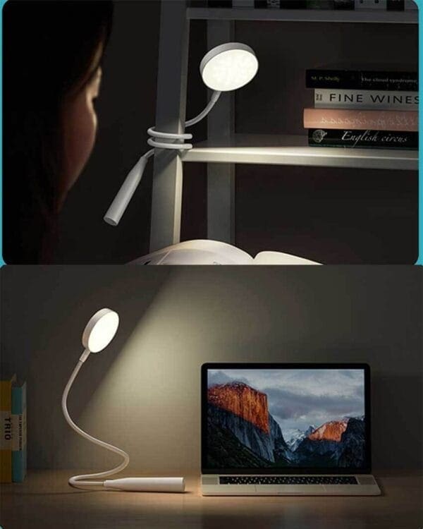 LED svetilka RT-L01 prenosna, 1.200mAh, USB, Li-Ion, z polnilno baterijo, Remax, bela - slika 3