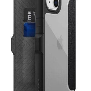 Preklopni Etui za Apple iPhone 13 Raptic, Urban Folio, črna in prozorna