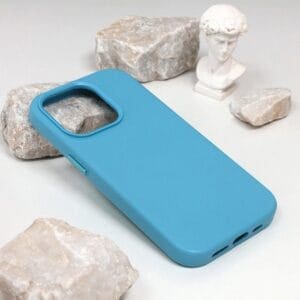Ovitek Beautiful Shine Leather za Apple iPhone 14 Pro 6.1, Teracell, svetlo modra