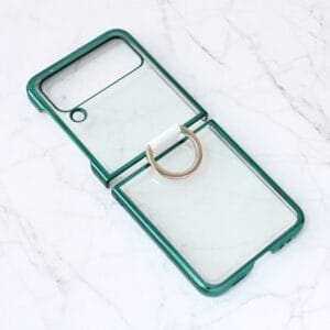 Ovitek Elegant Fold Ring za Samsung Galaxy Z Flip 4, Teracell, zelena