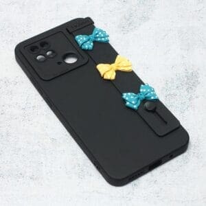 Ovitek Bow za Xiaomi Redmi 10C, Teracell, črna