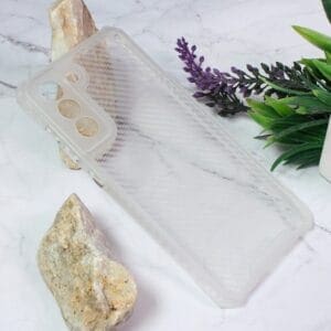 Ovitek Carbon Crystal za Samsung Galaxy S21 FE 5G G990B, Teracell, bela