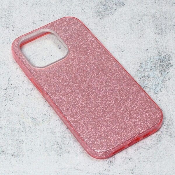 Ovitek Crystal Dust za Apple iPhone 14, Teracell, roza - slika 3