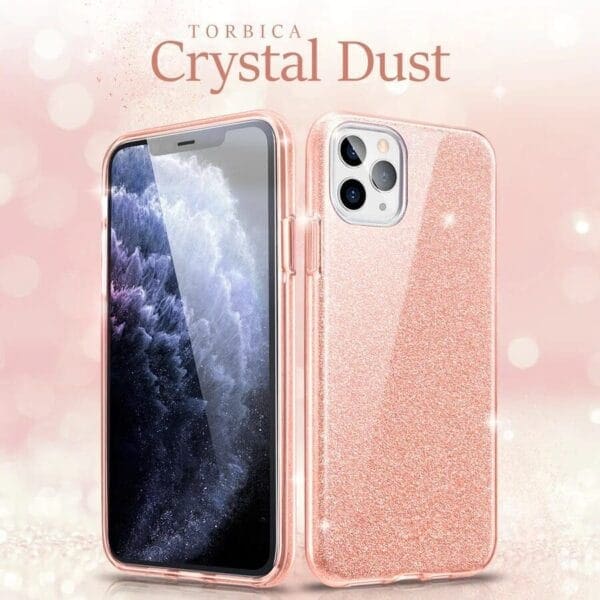 Ovitek Crystal Dust za Apple iPhone 14, Teracell, roza - slika 5