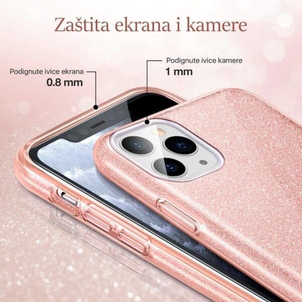 Ovitek Crystal Dust za Apple iPhone 14, Teracell, roza - slika 8