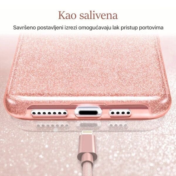 Ovitek Crystal Dust za Apple iPhone 14, Teracell, roza - slika 9