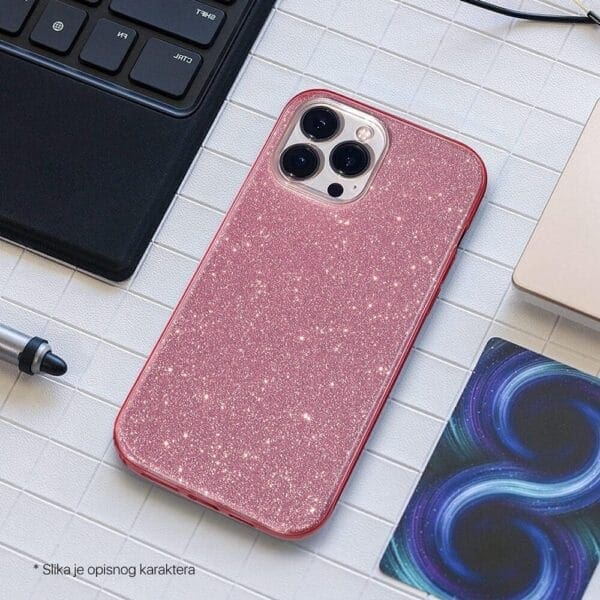 Ovitek Crystal Dust za Apple iPhone 14, Teracell, roza - slika 10
