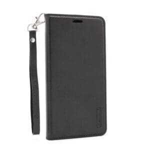 Preklopni Etui za Xiaomi Mi 10 Lite 5G Hanman, ORG z paščkom, črna