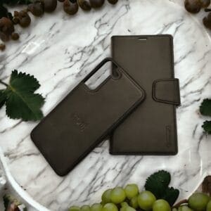 Preklopni Etui + ovitek za Samsung Galaxy S22 Plus 5G Hanman, Canvas 2v1, črna
