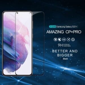 Zaščitno steklo ukrivljeno za Samsung Galaxy S21 Plus 5G Nillkin, CP+ Pro, črna in prozorna