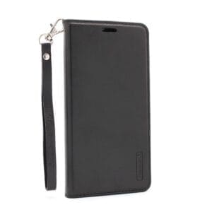 Preklopni Etui za Samsung Galaxy S23 Ultra Hanman, ORG z paščkom, črna
