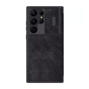 Preklopni Etui za Samsung Galaxy S23 Ultra Nillkin, Qin Pro, črna