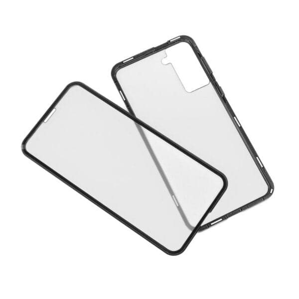 Ovitek Magnetic exclusive 360 spredaj in zadaj za Samsung Galaxy S21+ G996, Teracell, črna - slika 2