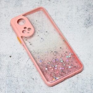 Ovitek Frame Glitter za Honor X7, Teracell, roza