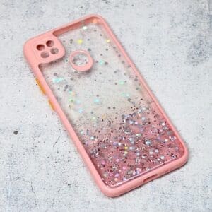 Ovitek Frame Glitter za Xiaomi Redmi 10A, Teracell, roza
