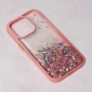 Ovitek Frame Glitter za Apple iPhone 14 Pro 6.1, Teracell, roza