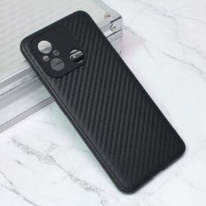 Ovitek Carbon fiber za Xiaomi Redmi 12C, Teracell, črna