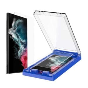 Zaščitno steklo ukrivljeno za Samsung Galaxy S22 Ultra 5G Box, PET 0.13mm 6H, prozorna