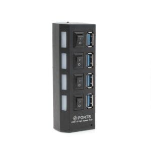HUB razdelilec, USB 3.0, Teracell, črna