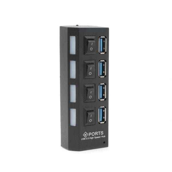 HUB razdelilec, USB 3.0, Teracell, črna