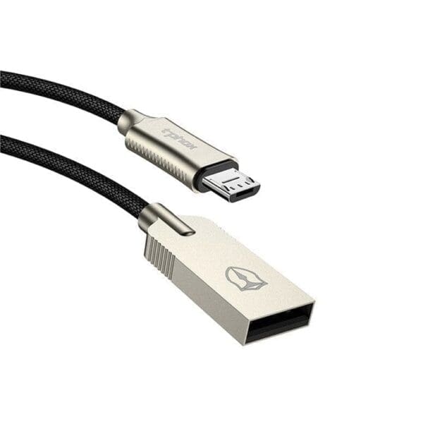 Podatkovni in polnilni kabel Zinc Holly, micro USB, T-phox, 1.2m, zlata - slika 3