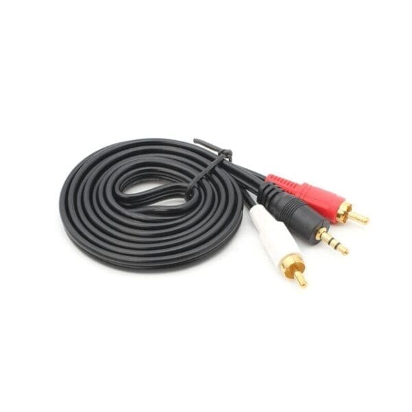 Kabel, 3.5mm AUX-RCA, M-Mx2, Teracell, 1.5m, črna