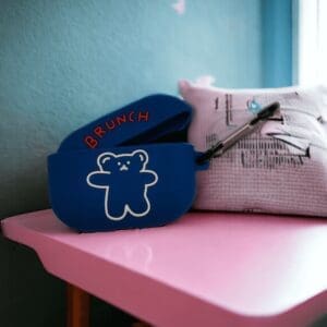 Etui za slušalke Bear silikonski za Apple AirPods Pro 1/2, Teracell, tip 2, modra