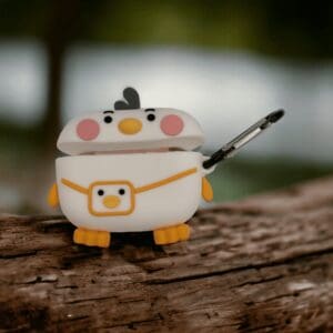 Etui za slušalke Duck silikonski za Apple AirPods Pro 1/2, Teracell, tip 4, bela