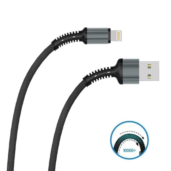 Podatkovni in polnilni kabel Evolution, iPhone lightning, Teracell, 1m, črna - slika 5
