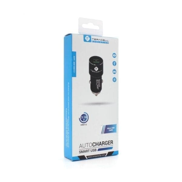 Avto polnilec TC-06 Evolution, micro USB, Teracell, 1m, črna - slika 3