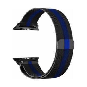 Pas za pametno uro metalik za Apple Watch 42mm, Teracell, 42mm, črna