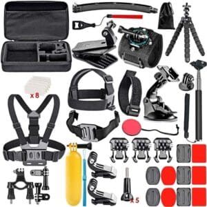 Nosilec za športne kamere Kit 50v1, Teracell, črna