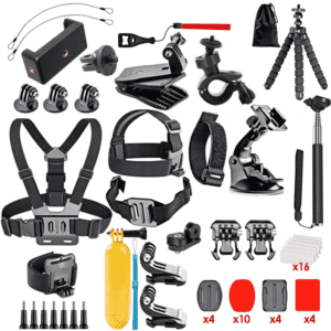 Nosilec za športne kamere Kit 84v1, Teracell, črna