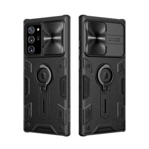 Ovitek CamShield Armor in ringom za Samsung Galaxy Note 20 Ultra, Nillkin, črna