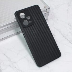 Ovitek Carbon fiber za Xiaomi Redmi Note 12 Pro, Teracell, črna