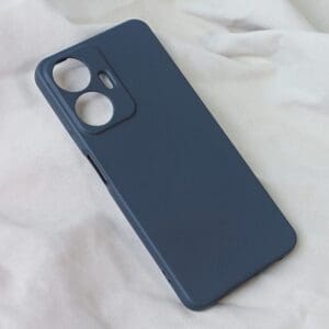 Ovitek Soft Velvet za Realme C55, Teracell, temno modra