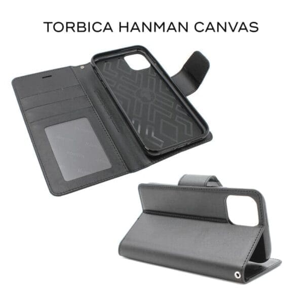 Preklopni Etui za Apple iPhone 8/7/SE 2022/2020 Hanman, Canvas ORG, roza - slika 3