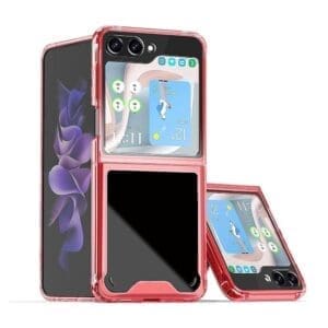 Ovitek Clear TPU za Samsung Galaxy Z Flip 5 5G, Teracell, rdeča