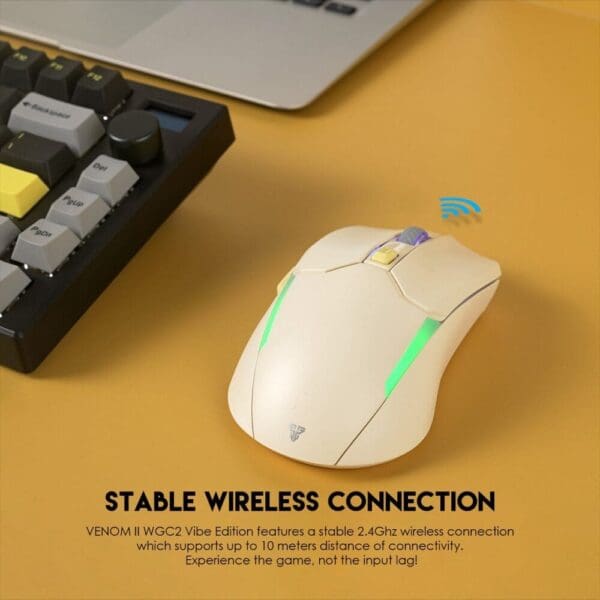 Miška WGC2 Venom II, Wireless, Fantech, bež - slika 5