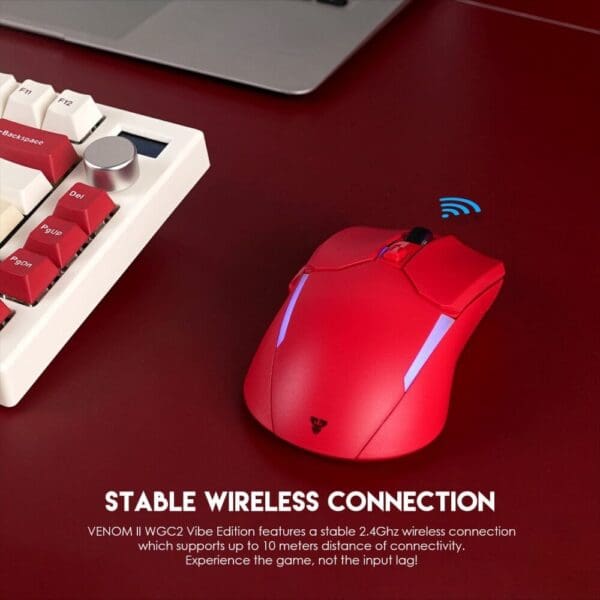 Miška WGC2 Venom II, Wireless, Fantech, rdeča - slika 5